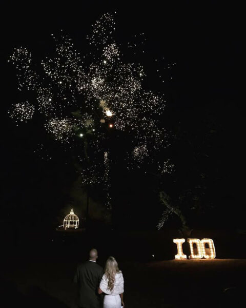 wedding fireworks