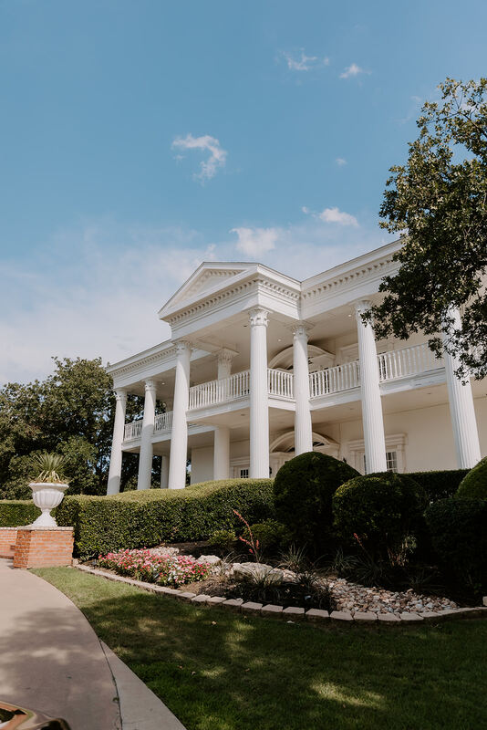 the side view of the mansion