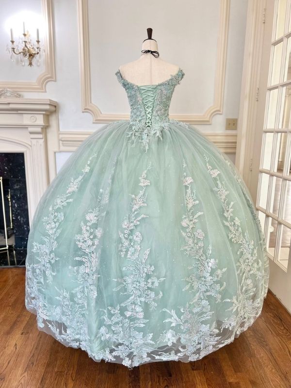 A beautiful dress for a ball. 