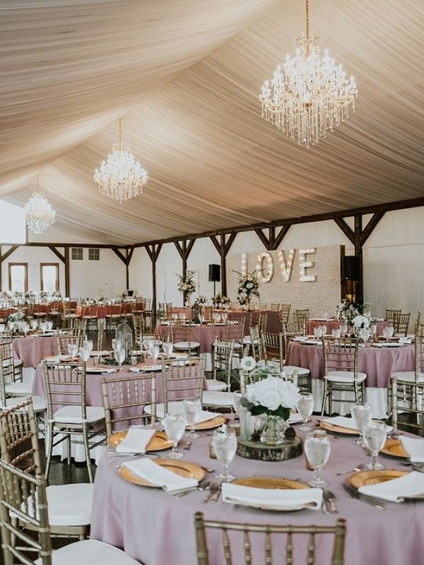 A beautiful party set up in the carriage house. 