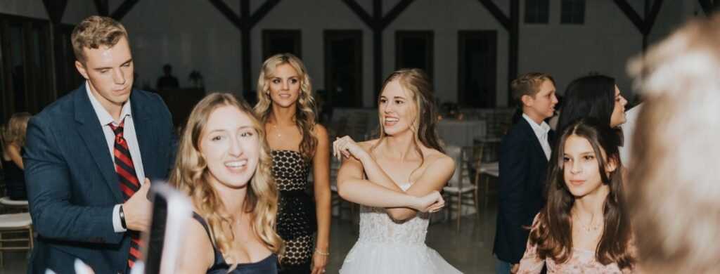 A wedding reception at the Lone Star Mansion